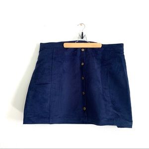 Old Navy Faux Suede A- Line Mini Skirt